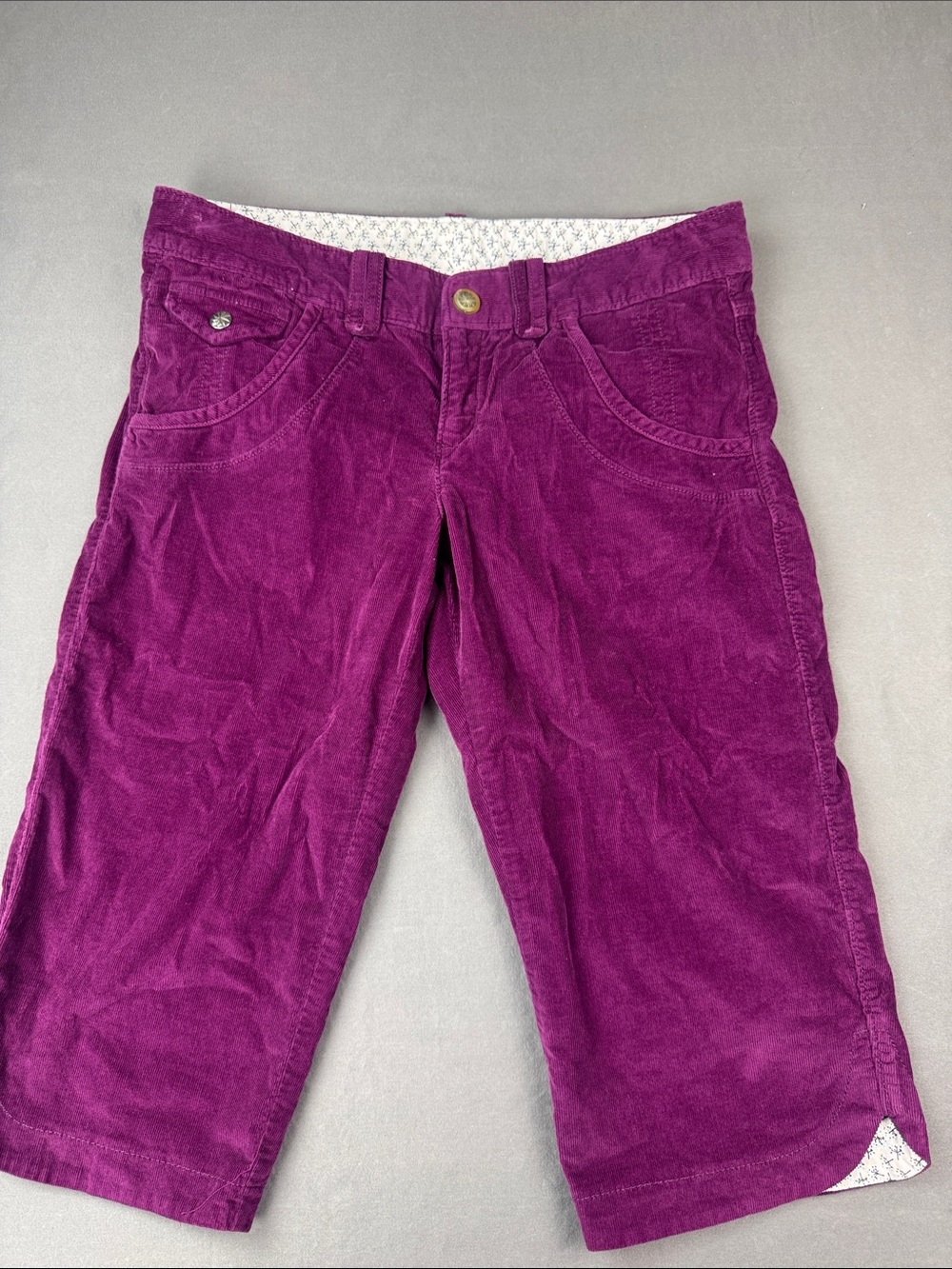 Athleta Corduroy Bermuda Shorts Magenta size 4